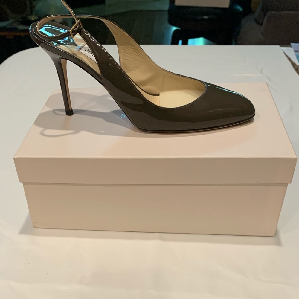 Jimmy Choo Izzy Patent Leather Sling Back